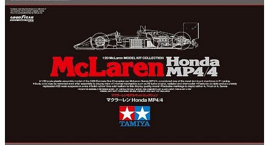Tamiya Model Kit - Mclaren Honda MP4/4 F1 Car - 1:20 Scale - 89719 - New
