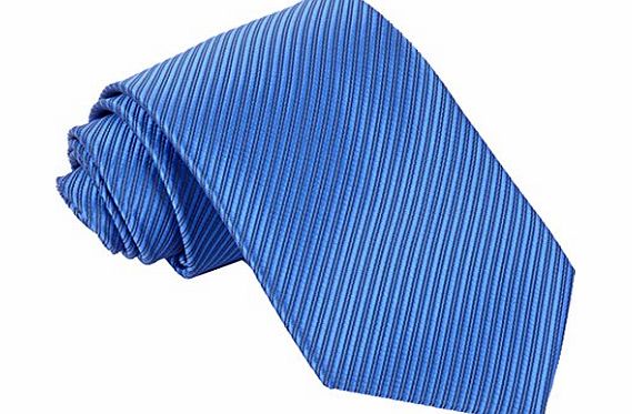 Tangda  Mens Casual Solid Silk Woven Necktie Party Wedding Neck Tie - Blue