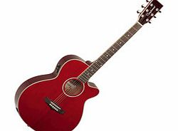 Tanglewood Evolution TSF Folk Cutaway Red - USED