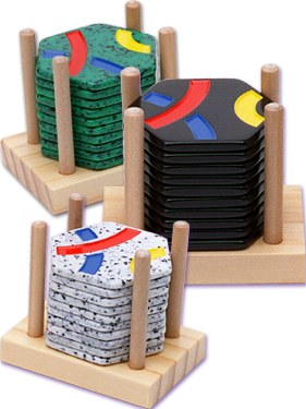 Tantrix Discovery Puzzle in Pine Stand