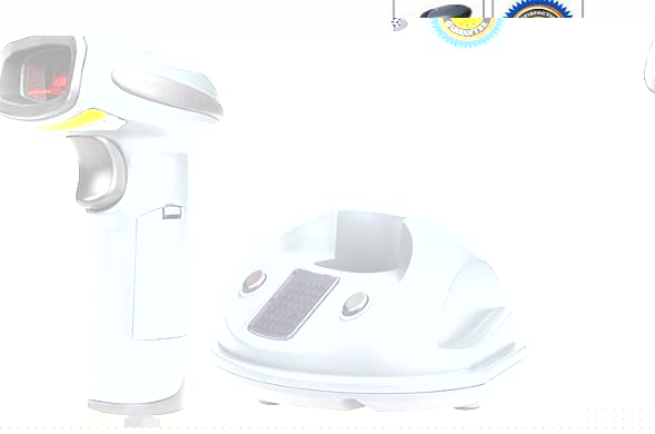 TaoTronics TT-BS009 Wireless Cordless Handheld Barcode Bar Code Scanner Reader Kit - Black, 32-bit Decoder, Anti-interference, Mobile Moveable, Optical Laser, USB Optional, Long-Range UK Version