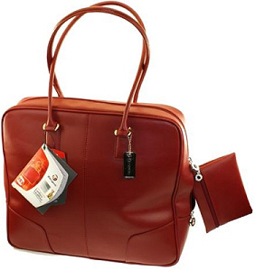 - Womens Soft Leather Laptop Bag With