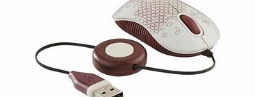 Targus Compact BlueTrace Mouse - White/Brown