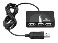 Travel USB 2.0 4-Port Hub - hub - 4 ports