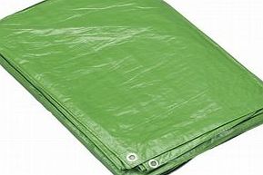 Tarpaflex Green Tarpaulin 10ft x 8ft 3m x 2.4m Waterproof Cover Ground Sheets Heavy Duty