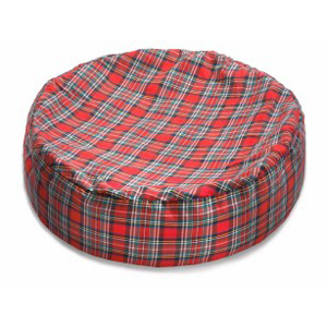 tartan Bean Bag Small 24`` Red