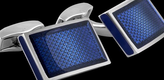Tateossian Cufflinks With Blue Enamel CL5588