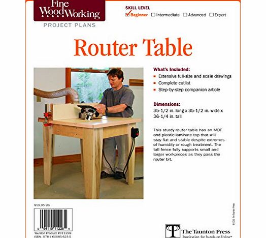 Taunton Press Fine Woodworkings Open Base Router Table Plan