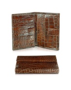 Croco Fashion - Womens Brown Stamped