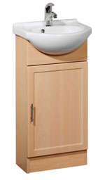 Tavistock Meridian 400mm Beech Unit with Basin