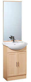 Tavistock Meridian 500mm Beech Unit with Basin