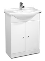 Tavistock Meridian 600mm White Unit with Basin