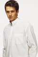 long-sleeved collarless shirt
