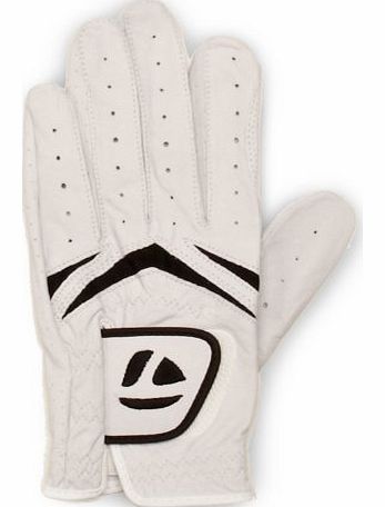 2013 Mens Stratus Leather Golf Glove-White-LH-Medium