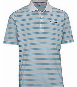 TaylorMade By Ashworth Pique Striped Polo Shirt