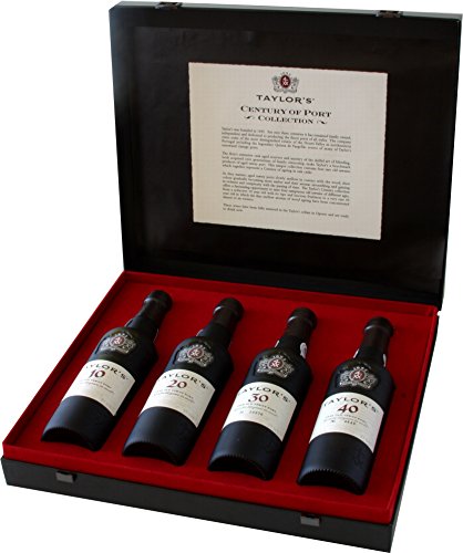 Taylors Port 10/ 20/ 30/ 40 Year Old Tawny Century Port Presentation Case 37.5 cl