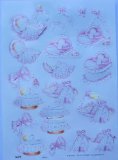 TBZ 3D step by step TBZ embossed and gilded die cut decoupage sheet - new born baby girl