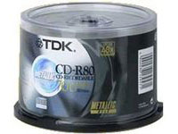 TDK - 25 x CD-R - 700 MB ( 80min ) 52x - spindle
