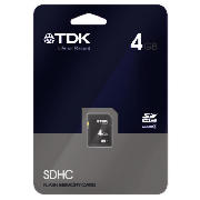 TDK 4Gb SDHC MEMORY CARD