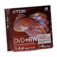 TDK 8CM DVD RW 1.4GB JC