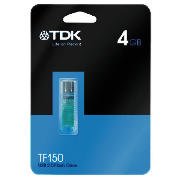 TDK C-TRU TF150 USB Flash Drive Blue - 4GB