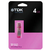 TDK C-TRU TF150 USB Flash Drive Pink - 4GB