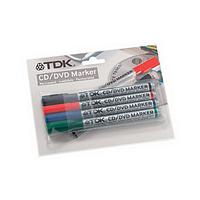 TDK CD/DVD Permanent Marker Pen (Black- Blue-