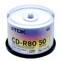 TDK CD-R 50 PK PRINTABLE
