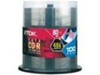 TDK CD-R Metallic Media 52x 700MB 80min 100 pack Spind
