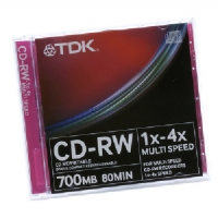 TDK CD-RW 700MB MULTI SPEED 1-4X SINGLE