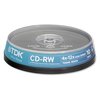TDK CD-RW Recordable Disk Rewritable on Spindle