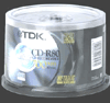 TDK CDR 700MB / 80MIN METALIC 50 PACK SPINDLE