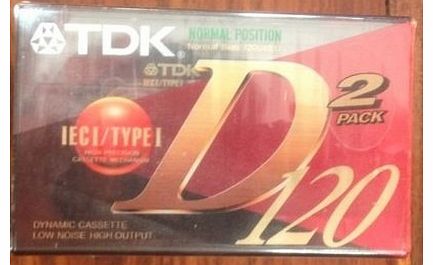 TDK D120 Twin Pack 120 minutes cassettes