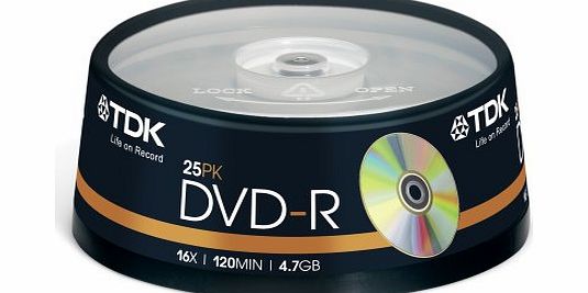 TDK DVD-R 16x 25pack
