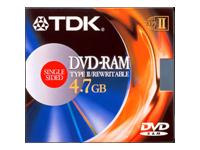 TDK DVD-RAM Media x1 4.7Gb 1 pack