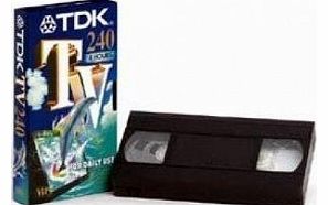 TDK E 240 TV Blank Tapes Pack of 10