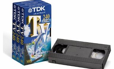 TDK E240 TV Blank Tapes