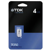 TDK IZE TF250 USB Flash Drive Blue - 4GB