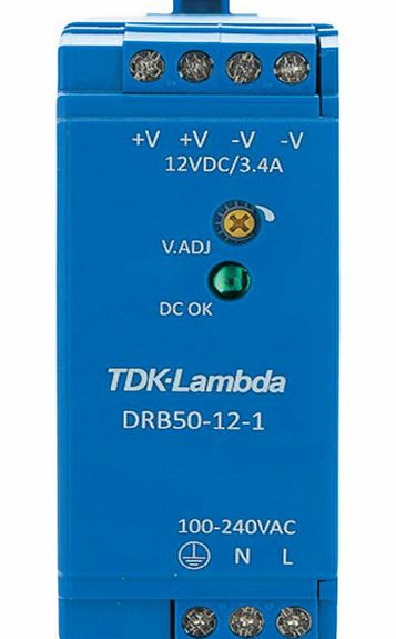 TDK-Lambda DRB-50-12-1 DIN Rail Power Supply