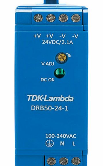 TDK-Lambda DRB-50-24-1 DIN Rail Power Supply