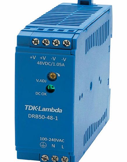 TDK-Lambda DRB-50-48-1 DIN Rail Power Supply