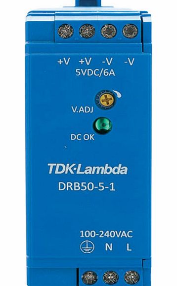 TDK-Lambda DRB-50-5-1 DIN Rail Power Supply
