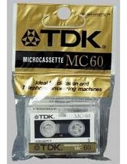 TDK MC60 RECORDING DICTAPHONE BLANK MICROCASSETTEx3 NEW
