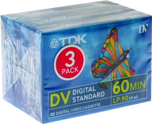 Mini DV Digital Video Cassette - 60 Min - 3