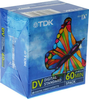 TDK Mini DV Digital Video Cassette - 60 Min - 5