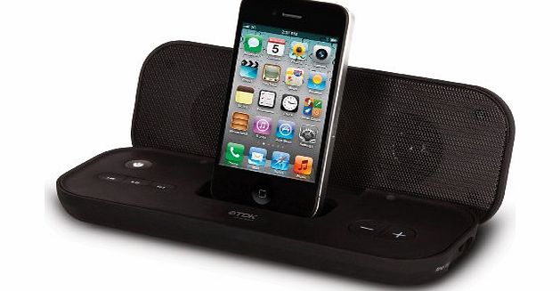 TDK T78838 TAC3211 Ultra Portable Travel Speaker for iPod/iPhone with Fold amp; Go Design