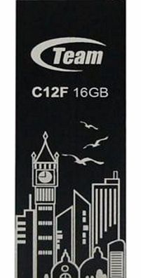 Team 16GB C12F Bookmark USB2.0 Flash Drive (Big Ben)