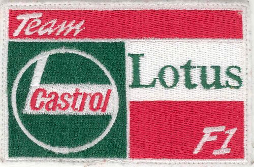 Lotus Castrol F1 Logo Patch (10cm x 7cm)
