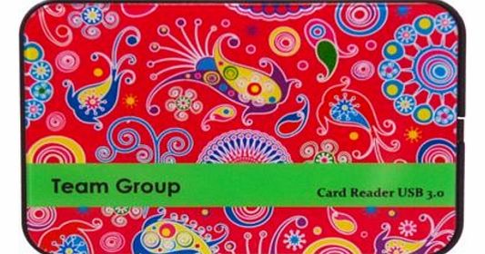 Team USB3.0 Multi Card Reader TR1151 Black Flower