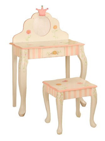 Princess & Frog Vanity Table & Stool